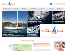 Tablet Screenshot of phuketcharterboat.com